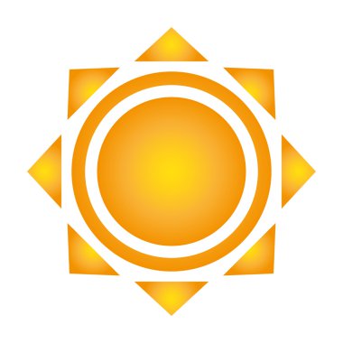 geometrik güneş temsil simgesi