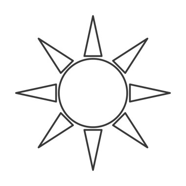 geometrik güneş temsil simgesi