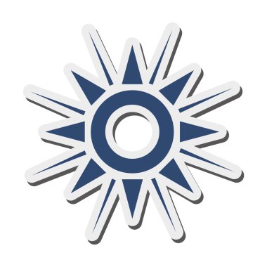 geometrik güneş temsil simgesi