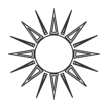 geometrik güneş temsil simgesi