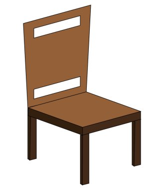 Tek sandalye simgesi