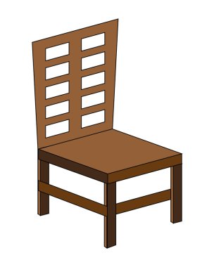 Tek sandalye simgesi