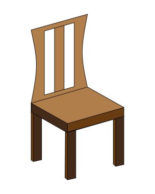 Tek sandalye simgesi