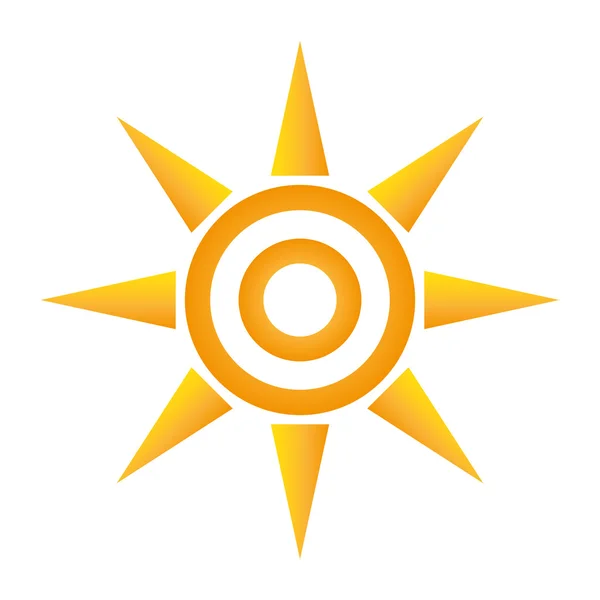 Icône de représentation soleil — Image vectorielle