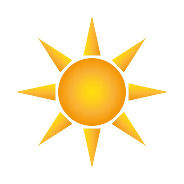 Sun representation ikonen — Stock vektor