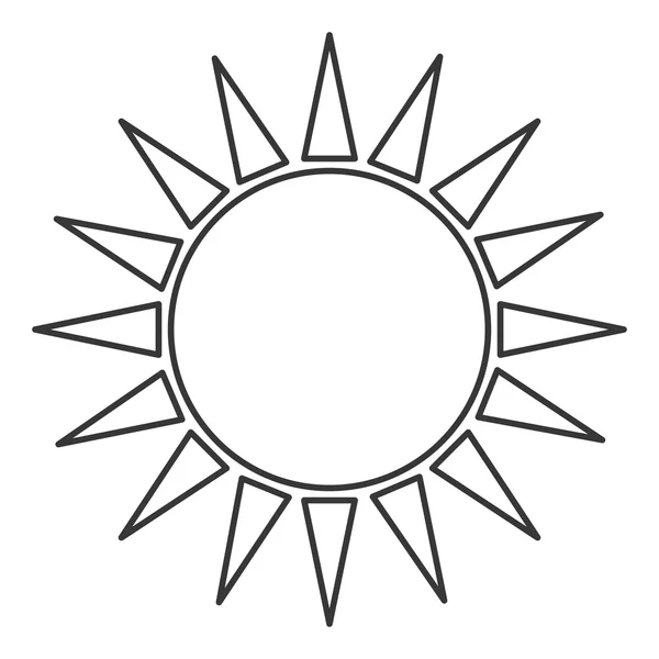 Значок представлення геометричного сонця — стоковий вектор
