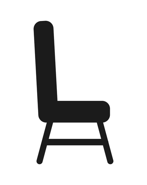 シングル クッション椅子アイコン — ストックベクタ