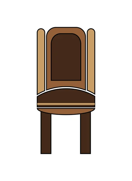 Icono de una sola silla — Vector de stock