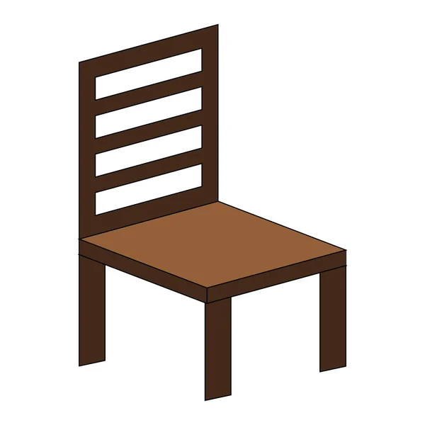 Ícone de cadeira única — Vetor de Stock