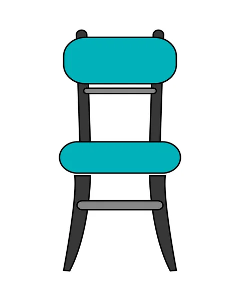 Één stoel pictogram — Stockvector