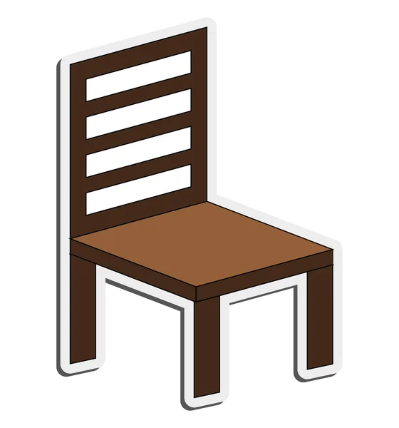 Pojedynczy fotel ikona — Wektor stockowy