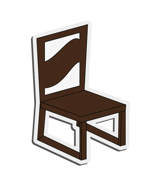 Jediná židle ikona — Stockový vektor