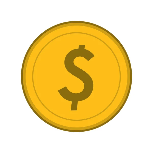 Dollar-Münzsymbol — Stockvektor