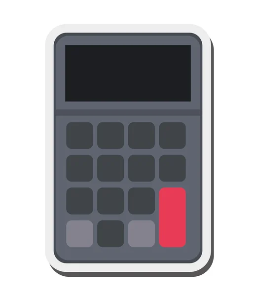 Icône de calculatrice unique — Image vectorielle