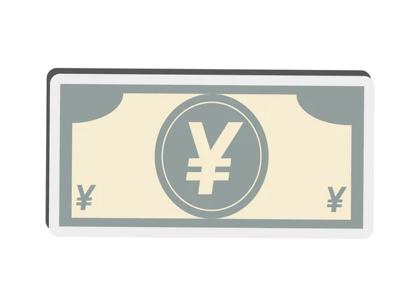 Icône symbole Yen — Image vectorielle