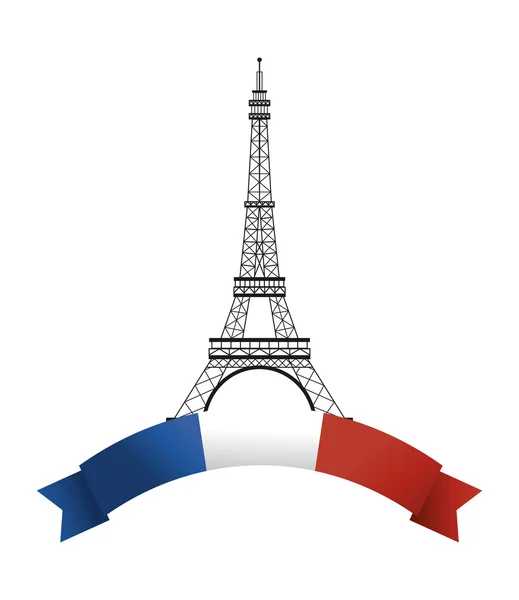Franciaország jelképe ikon — Stock Vector
