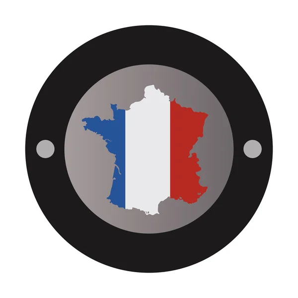 Ícone de emblema de frança —  Vetores de Stock