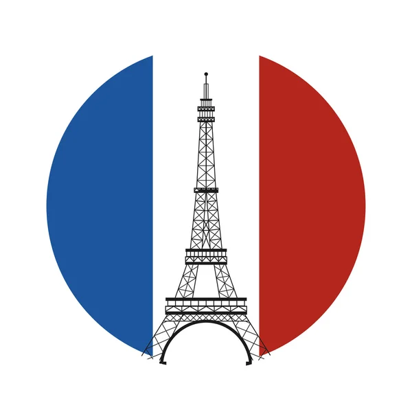 Icono del emblema de Francia — Vector de stock