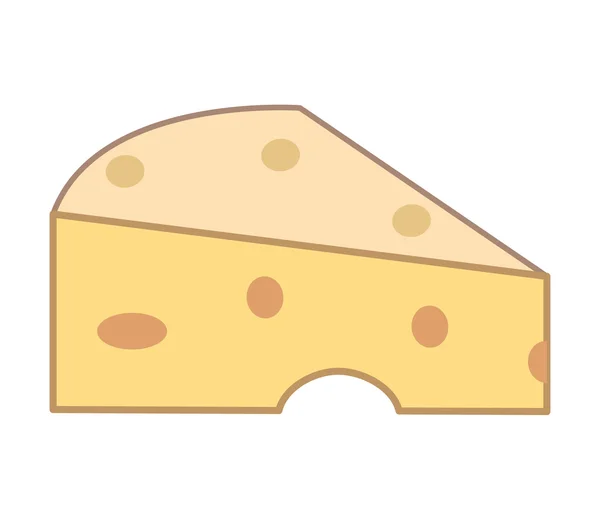 Egyetlen sajt ikon — Stock Vector