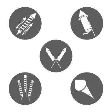 havai fişek kutlama patlama simgesi. Vektör grafiği