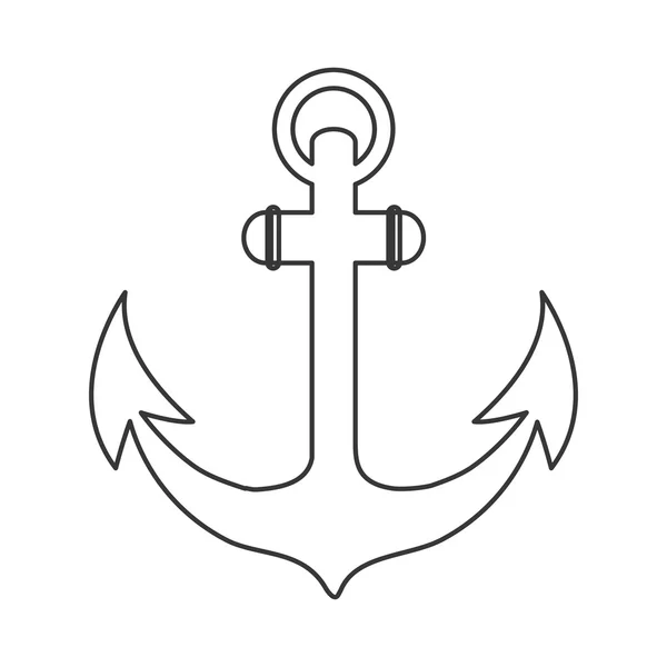 Icona di ancoraggio classica — Vettoriale Stock