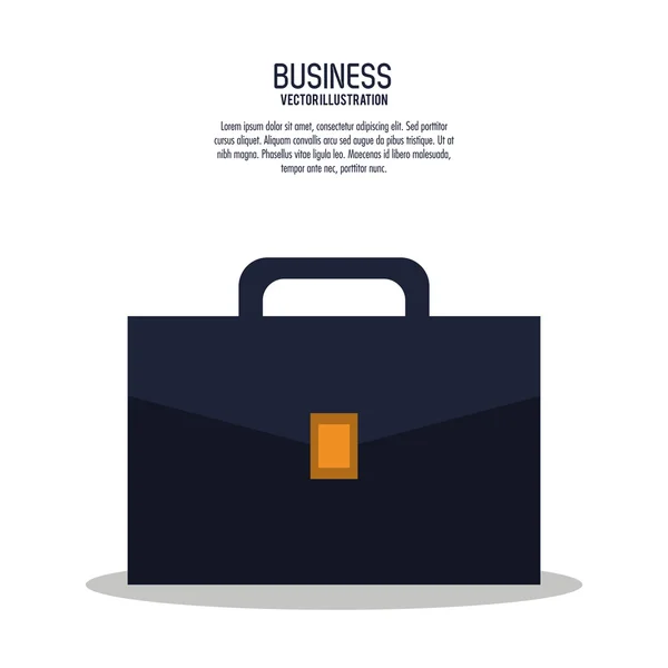 Maleta bolsa icono de negocio . — Vector de stock