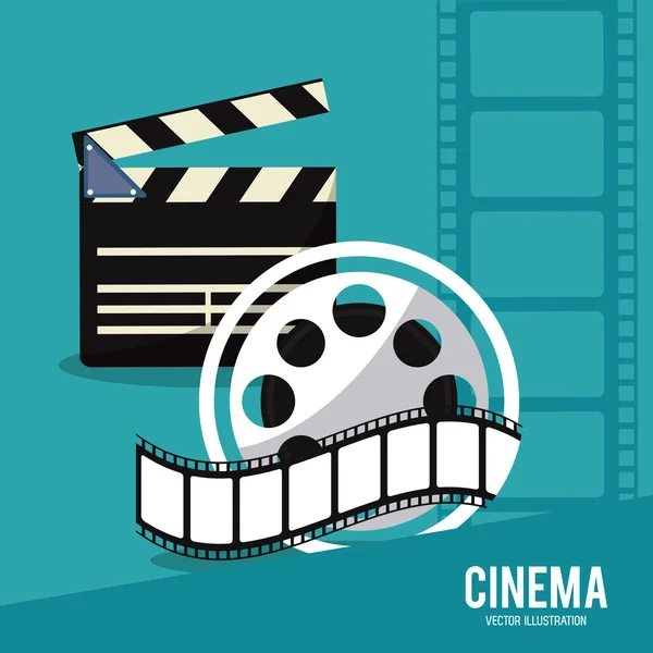 Clapboard film film Cinema icoon. Vectorafbeelding — Stockvector