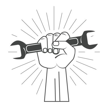 wrench mechanic auto rapair icon. Vector graphic