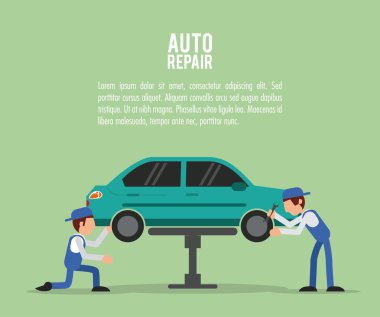 mekanik otomatik rapair simgesi. Vektör grafiği