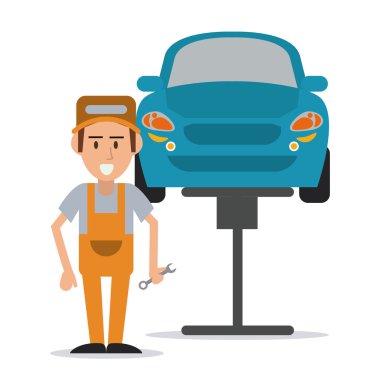 mekanik otomatik rapair simgesi. Vektör grafiği