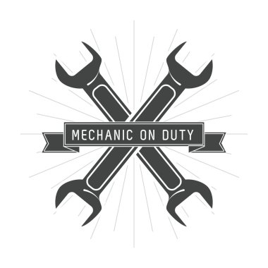 wrench mechanic auto rapair icon. Vector graphic