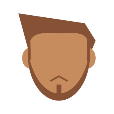 Sakallı yüzü olmayan adam simgesi