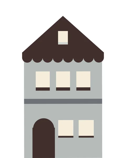 Icono de edificio único — Vector de stock