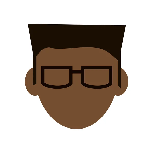 Faceless muž s ikona s brýlemi — Stockový vektor