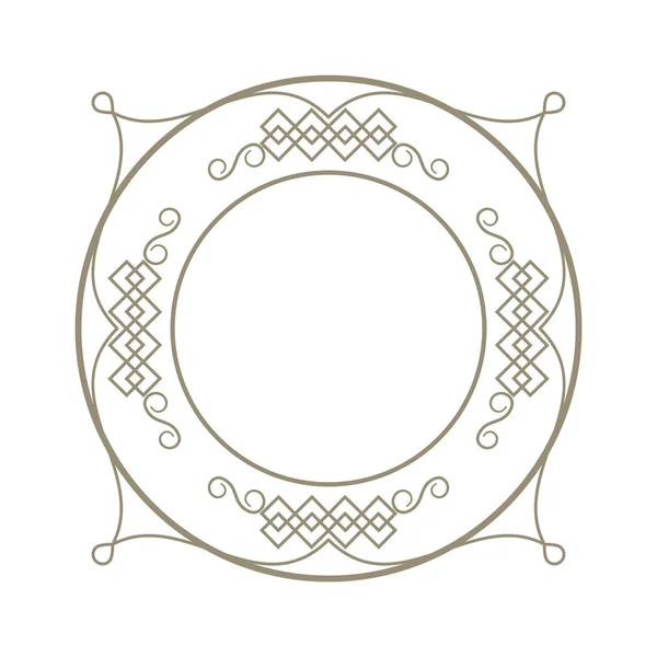 Decorative vintage frame icon — Stock Vector