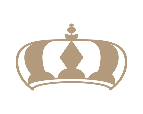 Pictogram van de kroon van de royalty 's — Stockvector