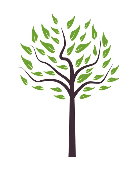 Icono de árbol único — Vector de stock