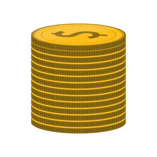 Ikona zásobníku mincí — Stockový vektor