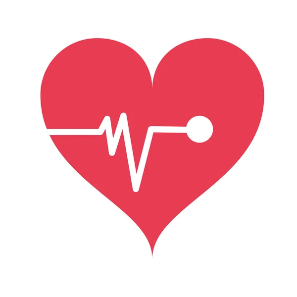 Ikona kardiogramu serca — Wektor stockowy