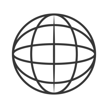 Dünya küre diyagram simgesi
