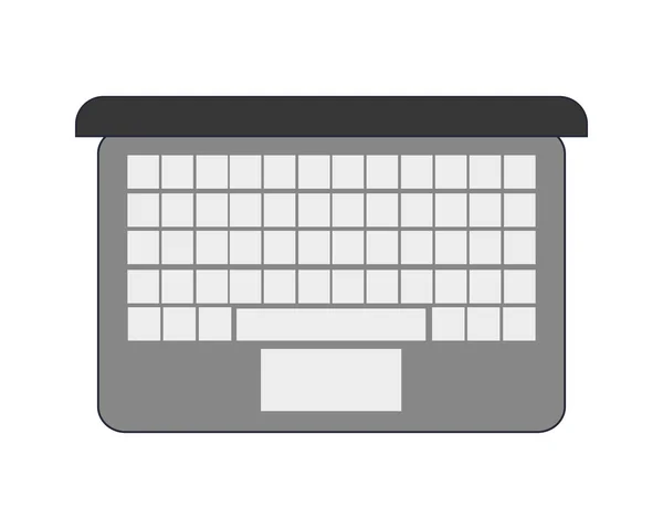 Laptop topview icon — Stock Vector