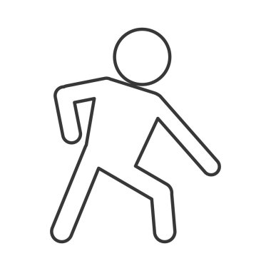 adam piktogram yaslanmış simgesi