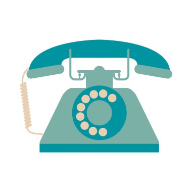 Retro döner telefon simgesi