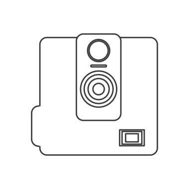 Retro fotoğraf kamera simgesi