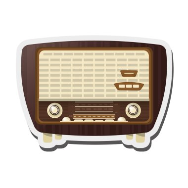 Retro radyo simgesi