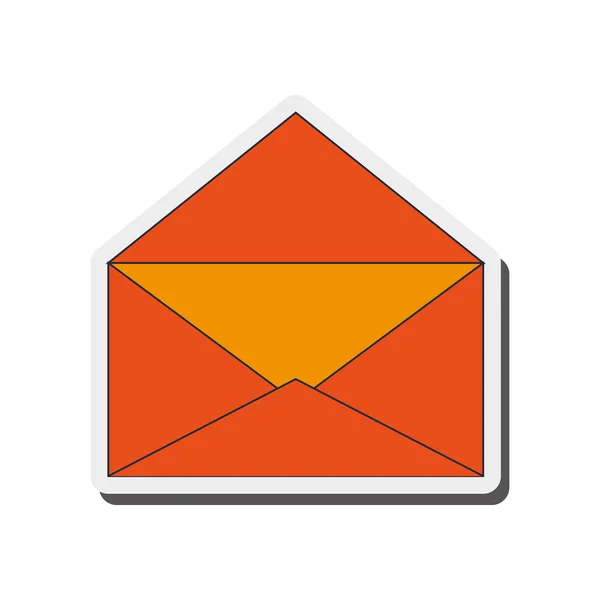 Значок открытого конверта — стоковый вектор