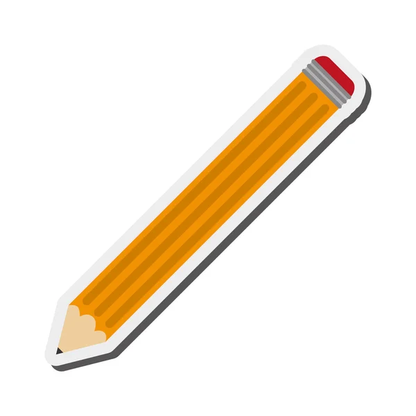 铅笔与橡皮图标 — 图库矢量图片