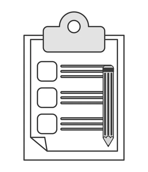 Clipboard with check list icon — Stock Vector