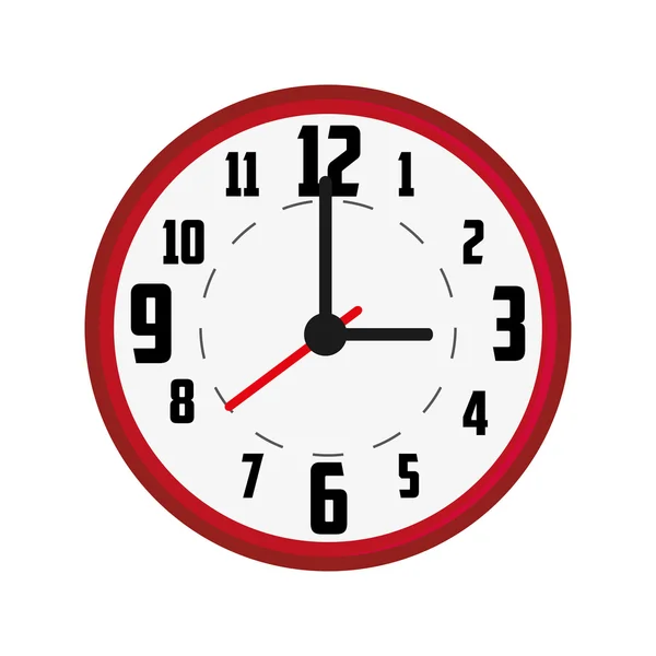 Icono de reloj de pared — Vector de stock