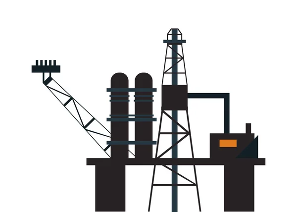 Petrol rafinerisi simgesi — Stok Vektör